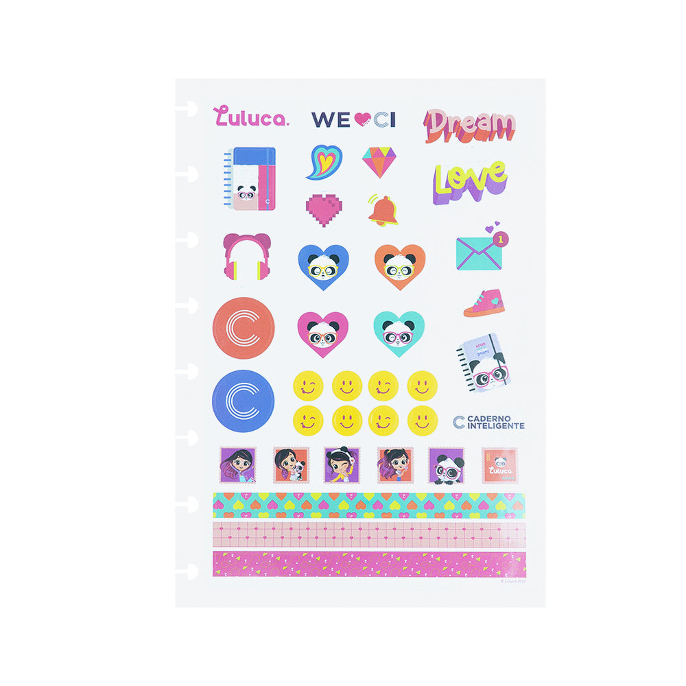 FOLHA DE ADESIVOS LULUCA LULIKE