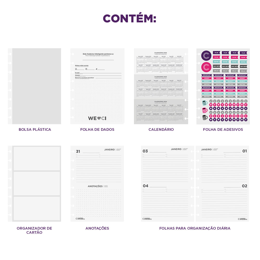 AGENDA INTELIGENTE BLACK Caderno Inteligente ®