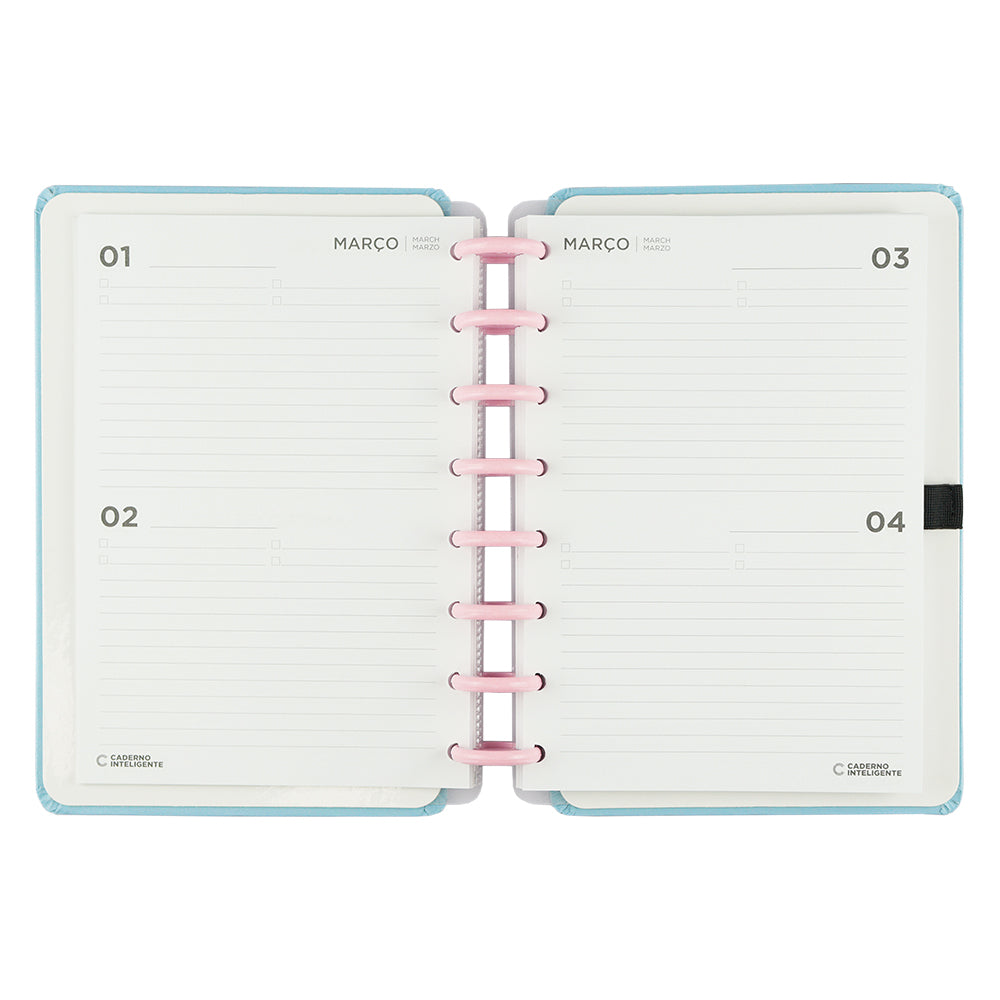 Agenda Inteligente Azul Pastel