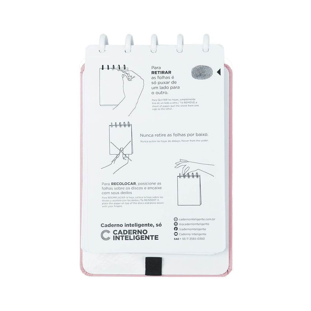 BLOCO INTELIGENTE - ROSE PASTEL