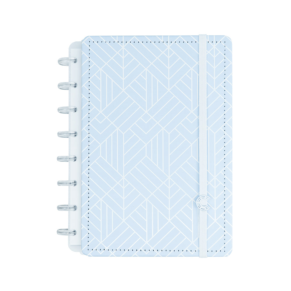 CADERNO ICE BLUE - REFIL AZUL COM LINHAS BRANCAS Caderno Inteligente ®