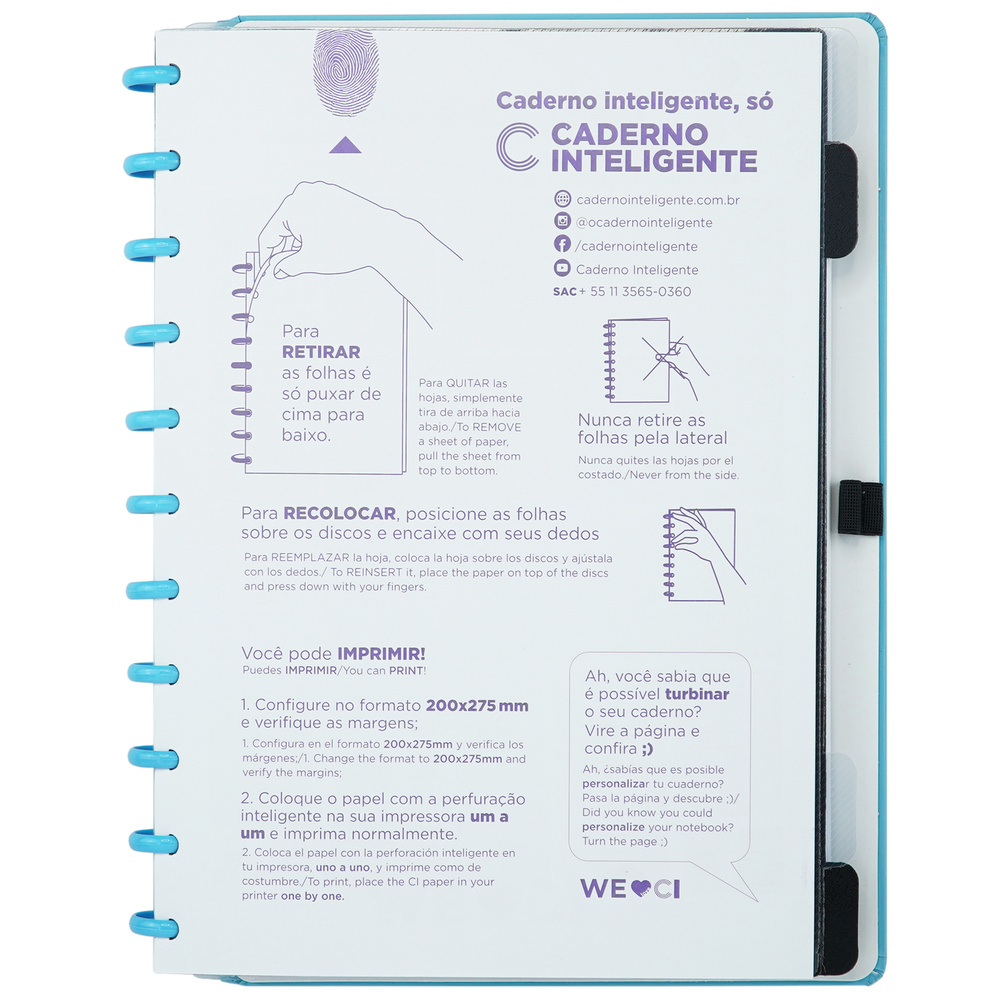 Caderno All Blue
