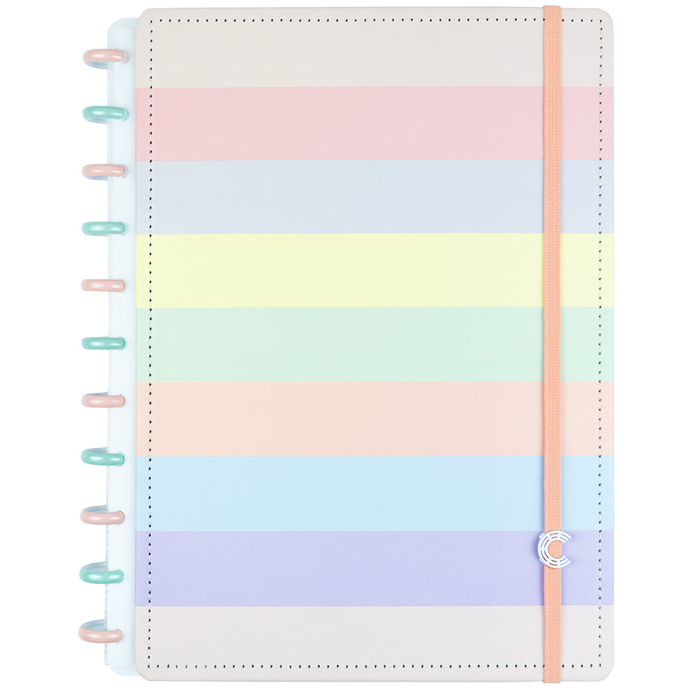Caderno Arco-Íris Pastel