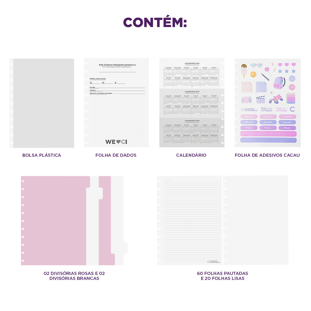 CADERNO UNIQUE BY CACAU