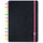 CADERNO LETS GLITTER NEON BLACK