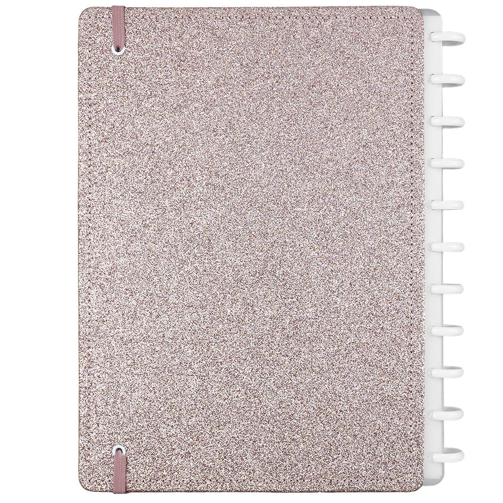 Caderno Let's Glitter Rose