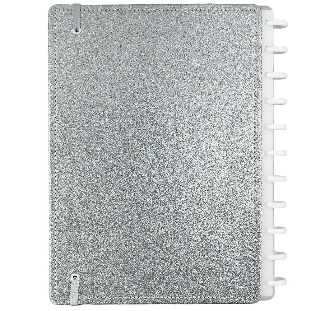 Caderno Let's Glitter Silver