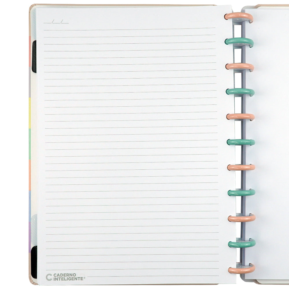 Caderno Arco-Íris Pastel G+