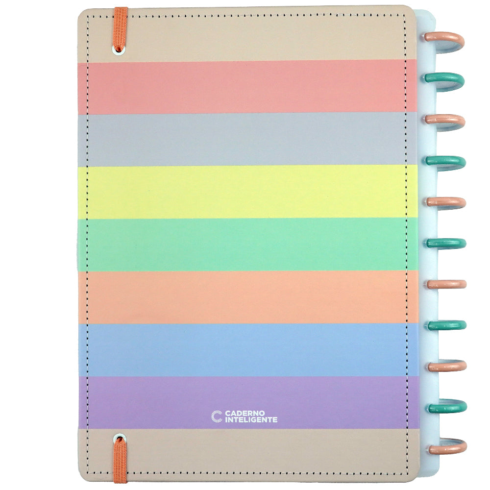 Caderno Arco-Íris Pastel G+