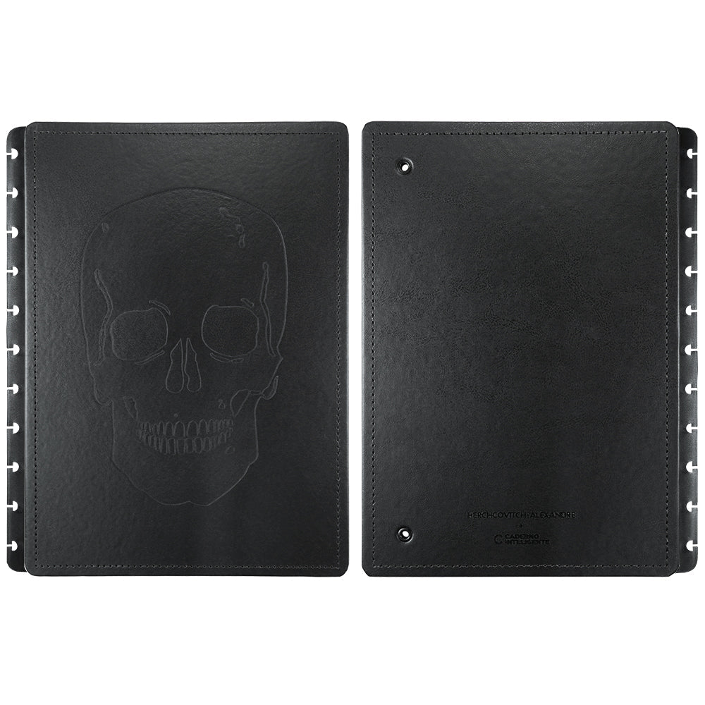 CAPA E CONTRA CAPA  Herchcovitch White Ink Caderno Inteligente ®