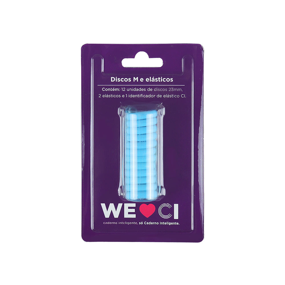 Discos + Elástico Azul Atlântico