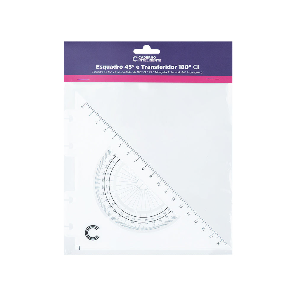 Esquadro e Transferidor Caderno Inteligente ®