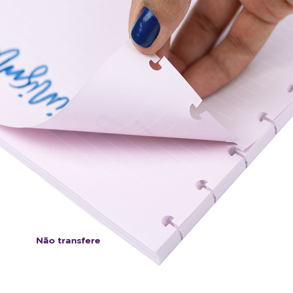 REFIL PAUTADO #PINKLOVER Caderno Inteligente ®
