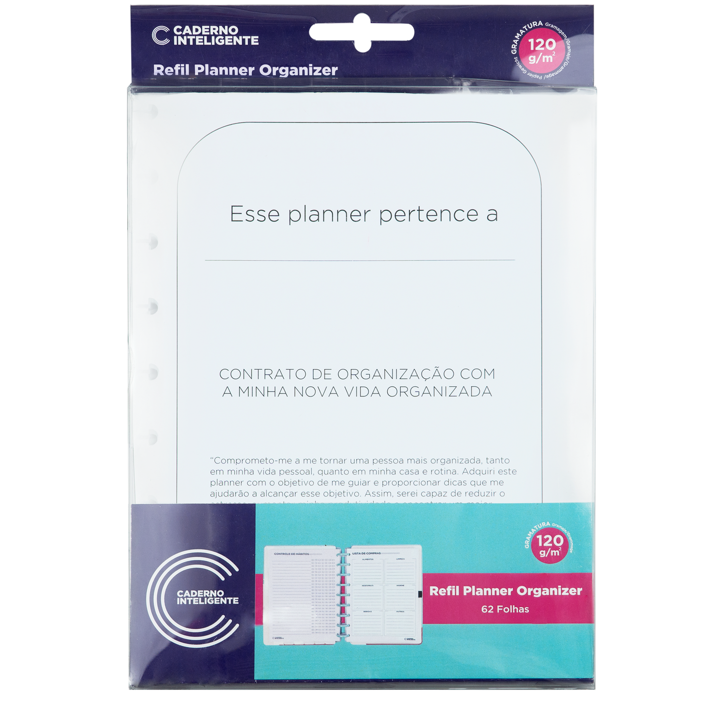 REFIL PLANNER ORGANIZER Caderno Inteligente Lojista