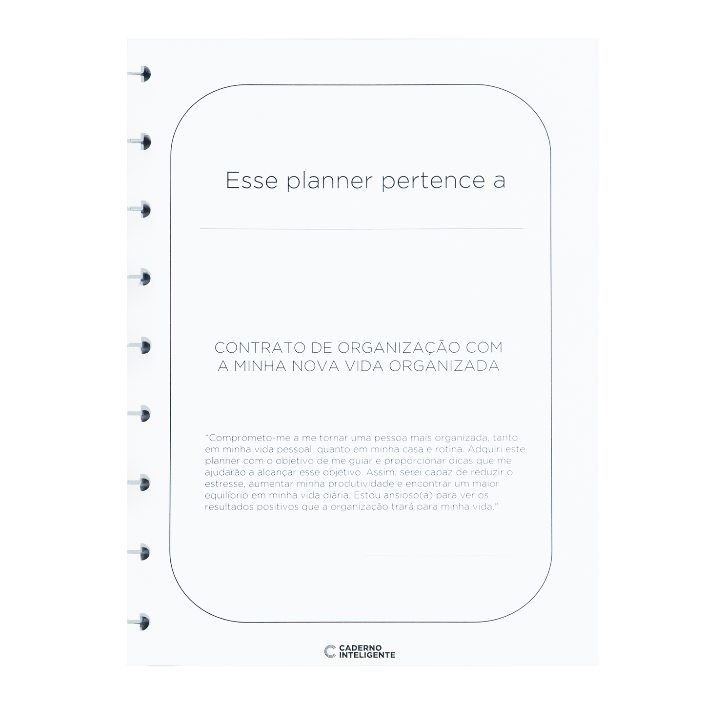 REFIL PLANNER ORGANIZER Caderno Inteligente Lojista
