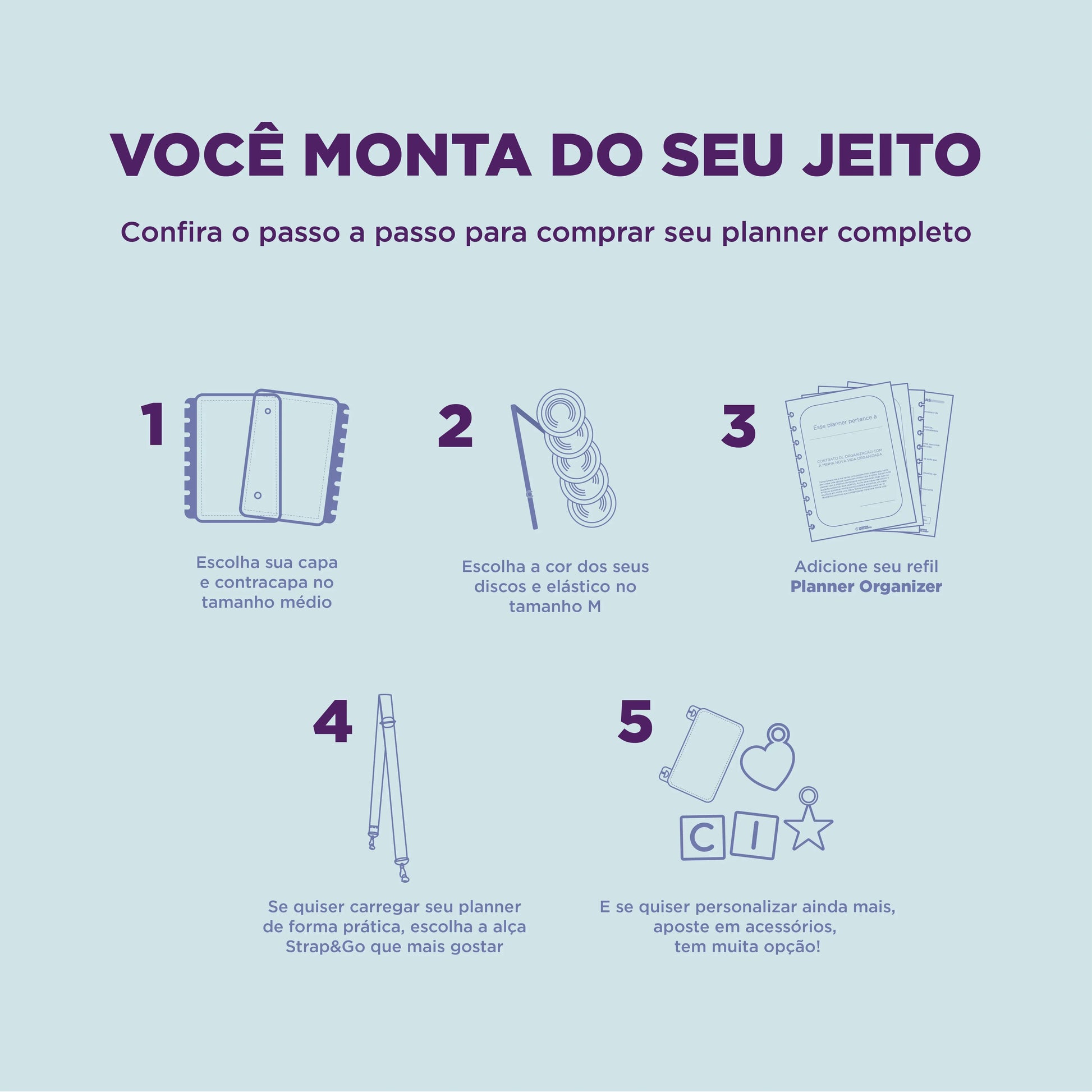 REFIL PLANNER ORGANIZER Caderno Inteligente Lojista