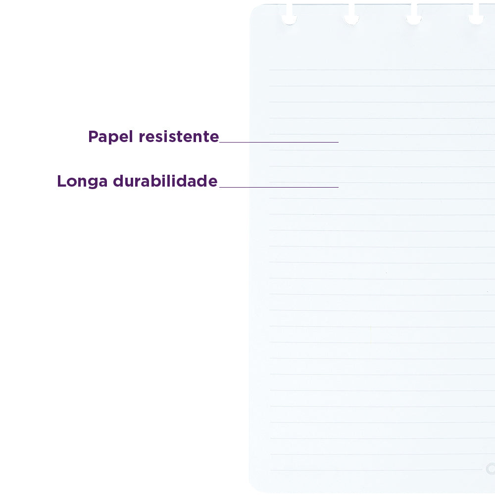 Papel resistente, longa durabilidade.