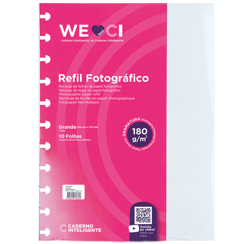 Refil Papel Fotográfico