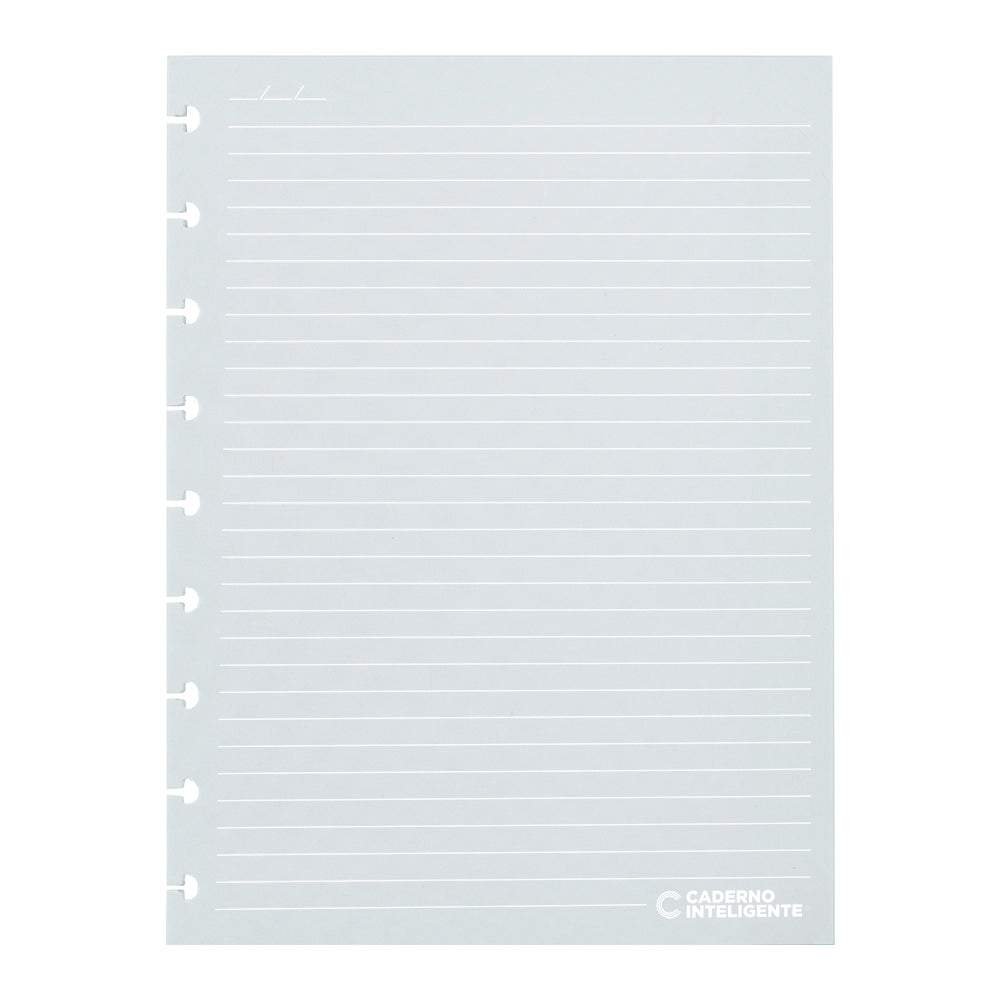 Refil Linhas Brancas Pautado