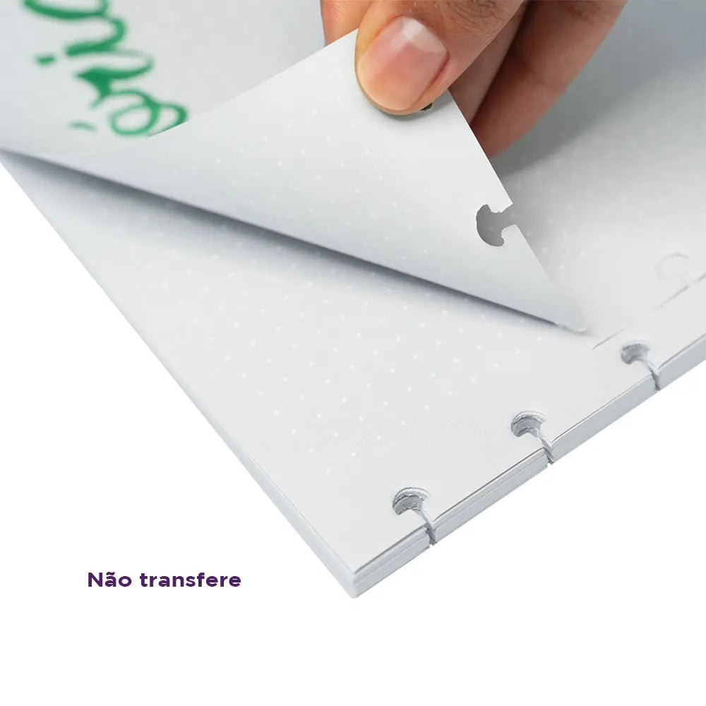 Refil Linhas Brancas Pontilhado Caderno Inteligente ®
