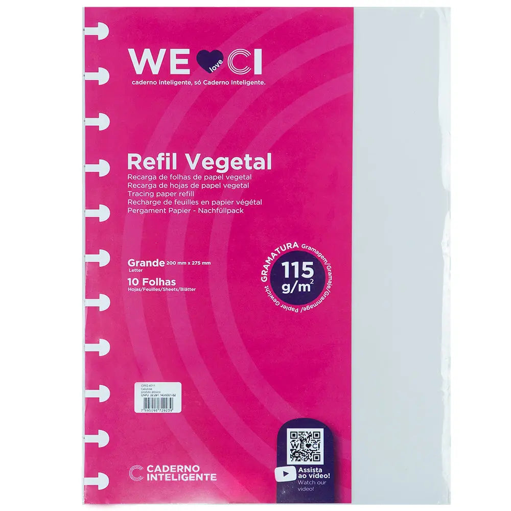 Refil Vegetal Caderno Inteligente ®
