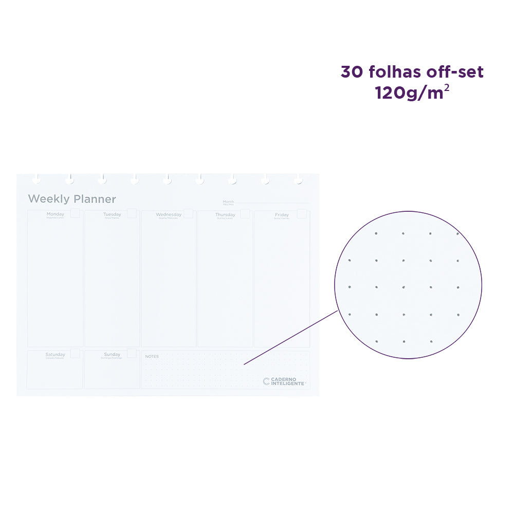 Refil Weekly Planner My Frame (cópia) Caderno Inteligente ®