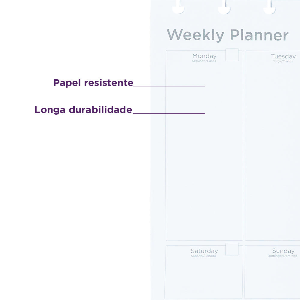 Refil Weekly Planner My Frame (cópia) Caderno Inteligente ®