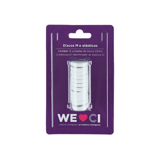 11 Discos + Elástico Branco Caderno Inteligente ®