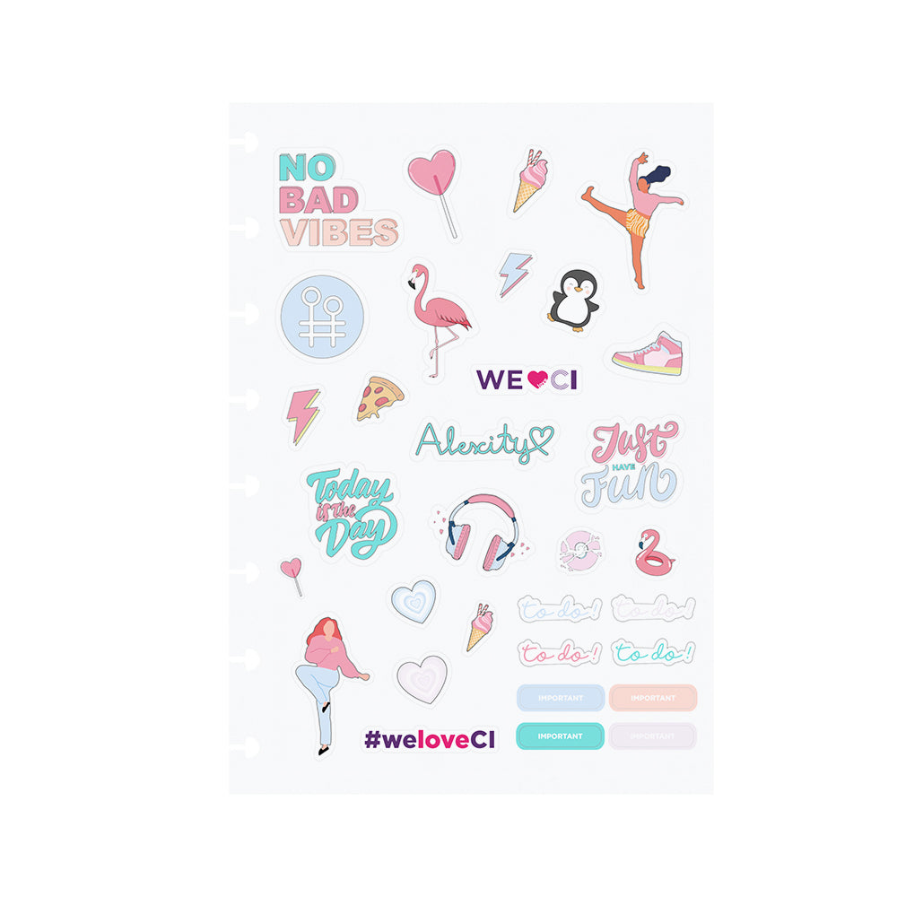 Folha de Adesivos Felicity By Alexity