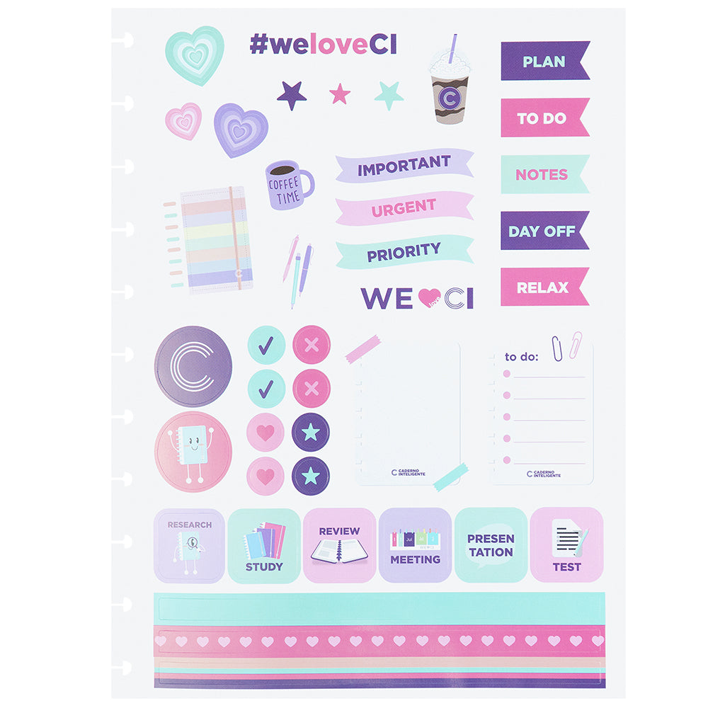 Folha de Adesivos FUN