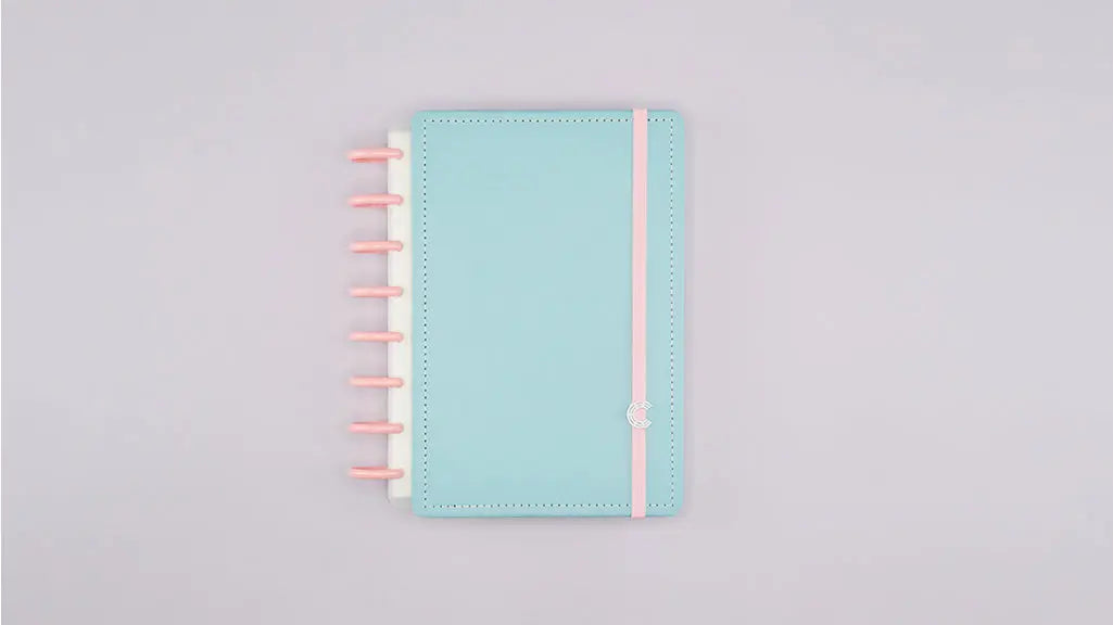 Agenda Inteligente Azul Pastel Caderno