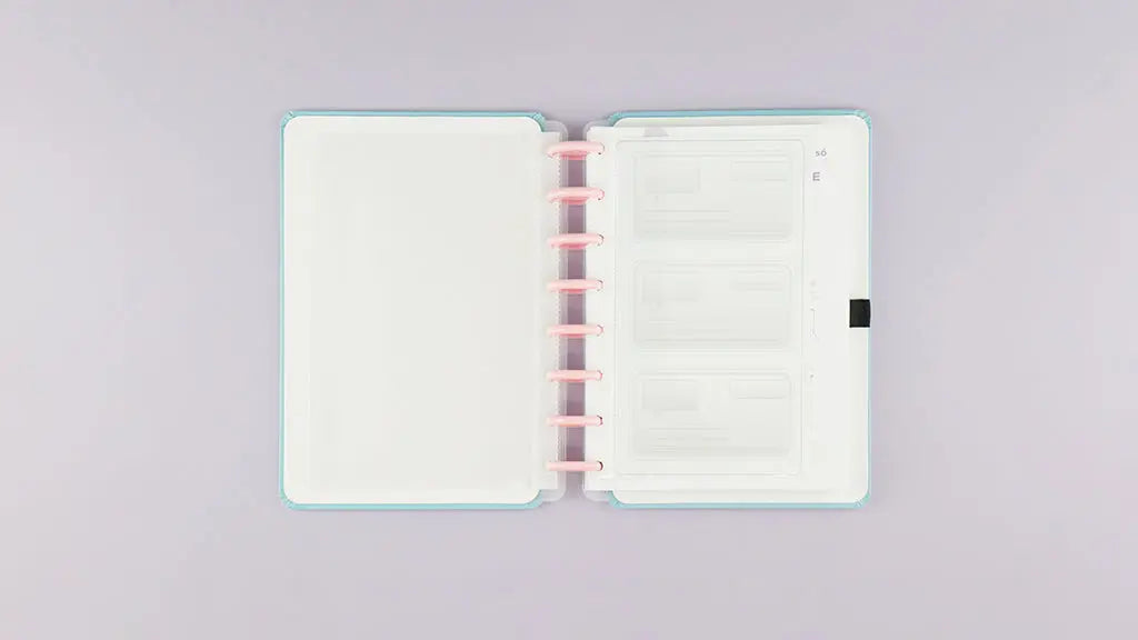 Agenda Inteligente Azul Pastel Caderno
