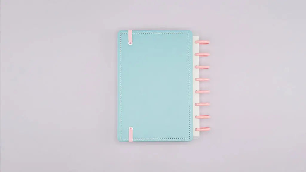 Agenda Inteligente Azul Pastel Caderno
