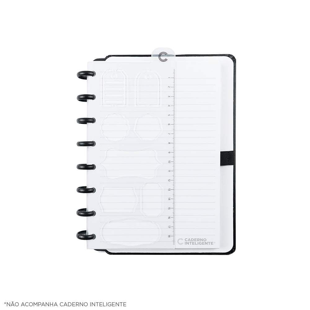 Brinde Régua Stencil Criativa Caderno Inteligente ®