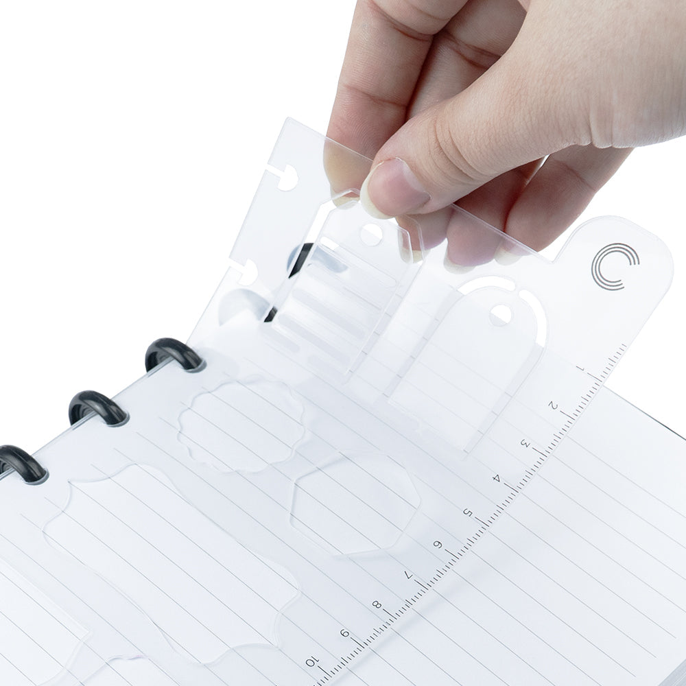 Brinde Régua Stencil Criativa Caderno Inteligente ®