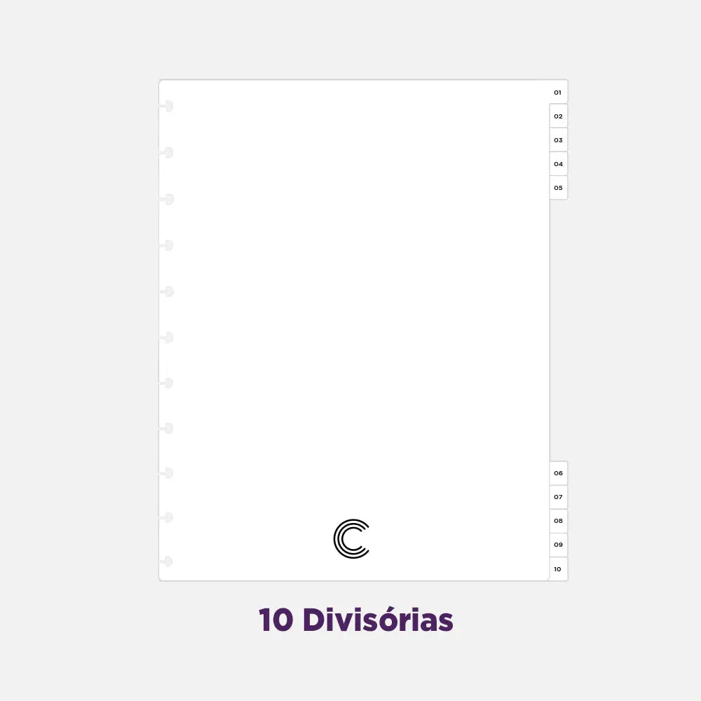 CADERNO 10 MATÉRIAS ARCO IRIS PASTEL Caderno Inteligente Lojista
