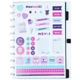 CADERNO ICE BLUE - REFIL AZUL COM LINHAS BRANCAS Caderno Inteligente ®