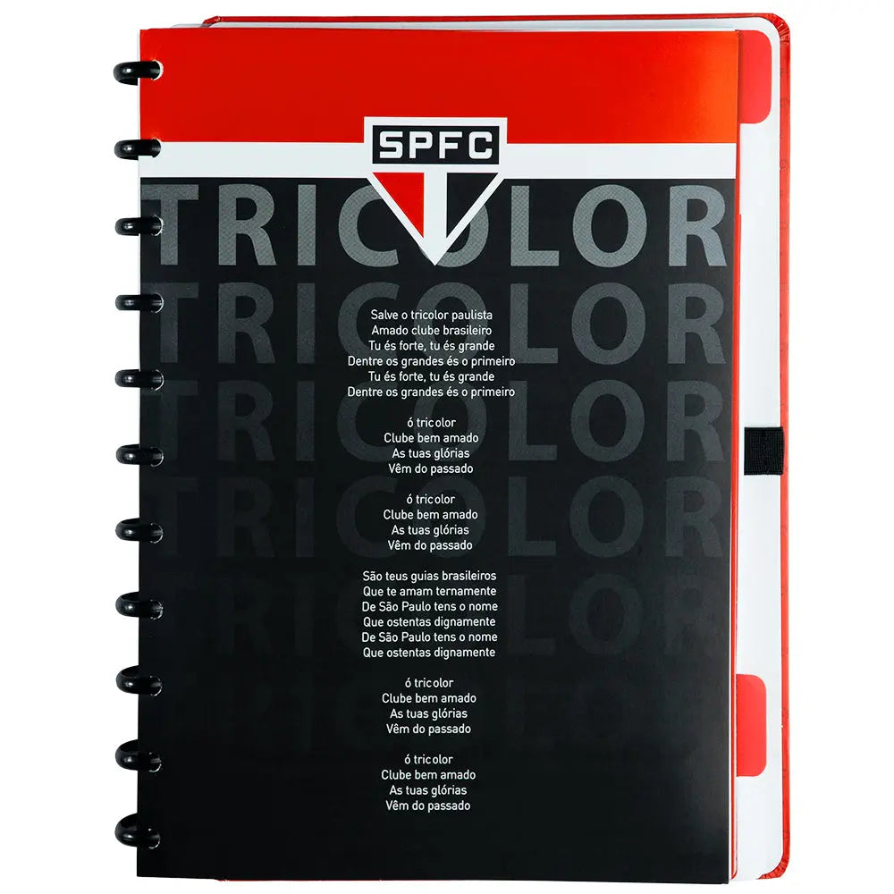 CADERNO SÃO PAULO TRICOLOR PAULISTA PRETO