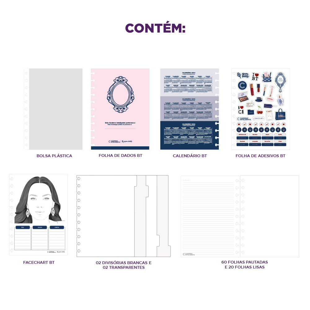 CADERNO BT CHERRY by Bruna Tavares