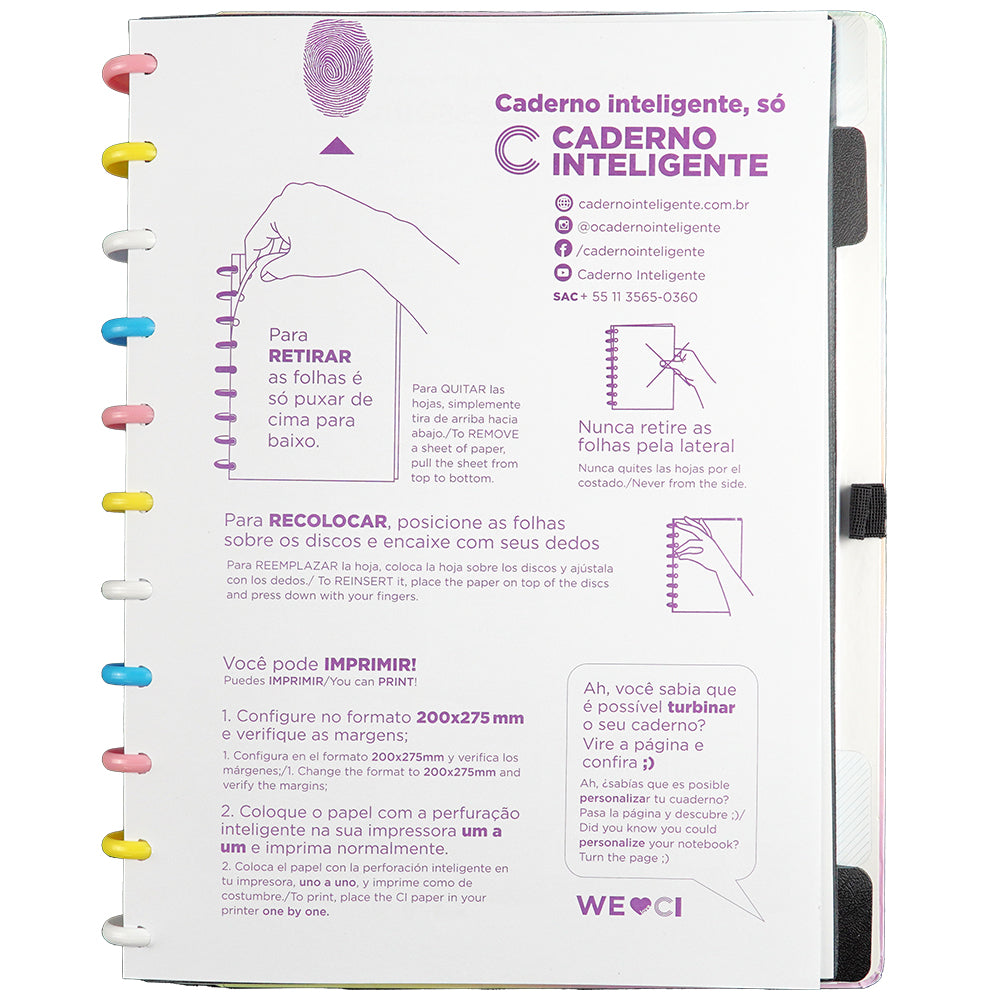 Caderno Candy Splash