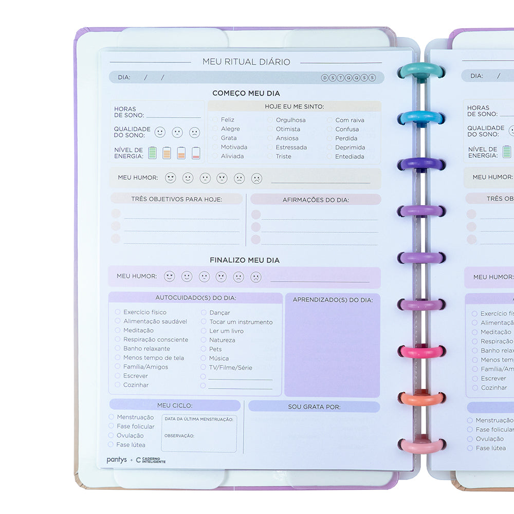 Diário do bem-estar by Pantys Caderno Inteligente Lojista