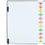 CADERNO LETS GLITTER NEON BLACK
