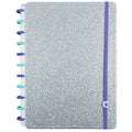 CADERNO LETS GLITTER SILVER 2.0