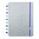 CADERNO LETS GLITTER SILVER 2.0