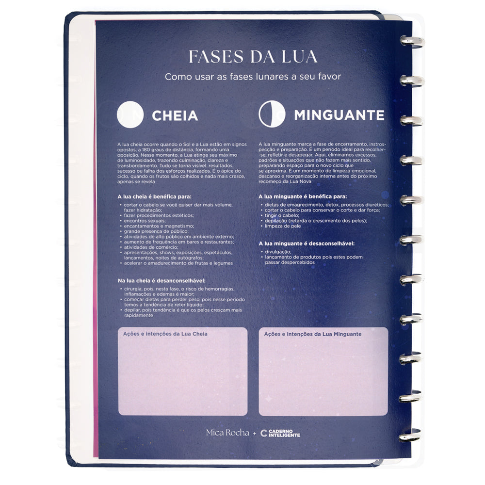 Caderno Mica Rocha Influenciada pela Lua