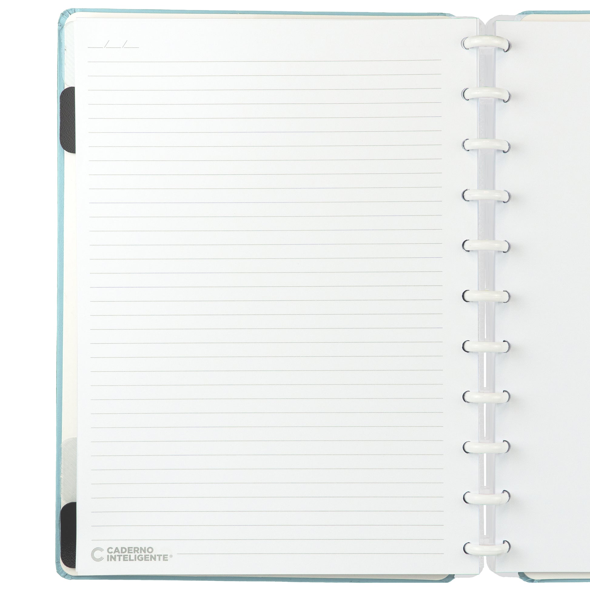 Caderno Inteligente Azul Pastel