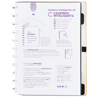 Caderno Inteligente Laranja Pastel