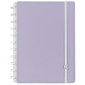 CADERNO LILÁS PASTEL