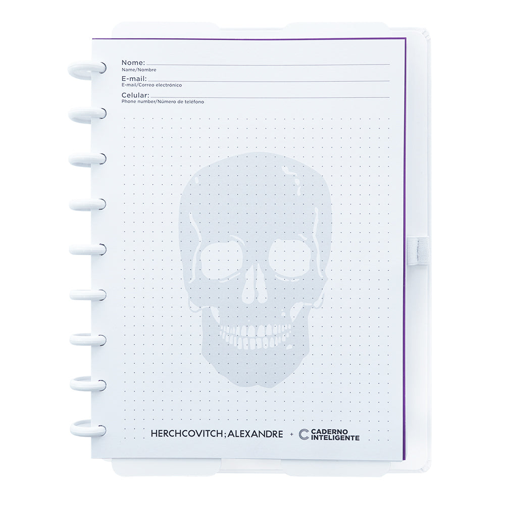 Caderno Alexandre Herchcovitch White Ink