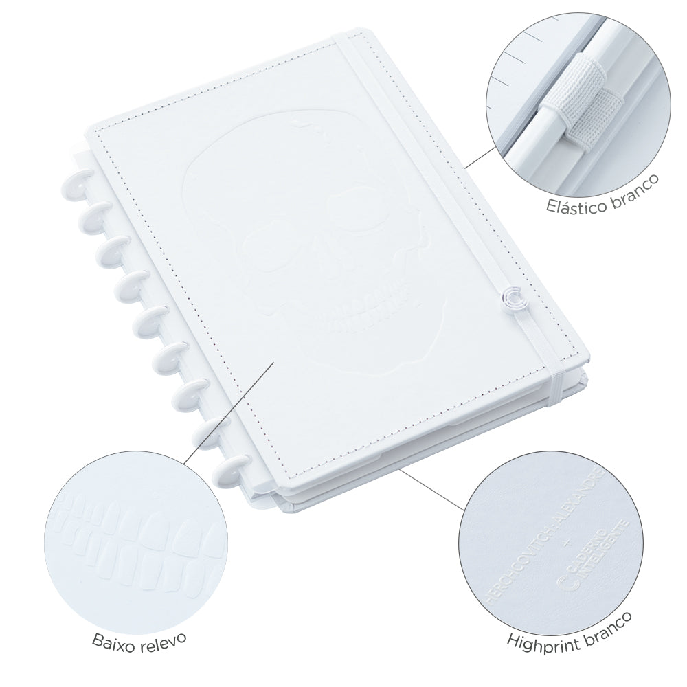 Caderno Alexandre Herchcovitch White Ink